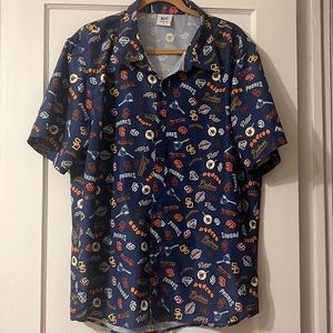 Padres Hawaiian XL button down